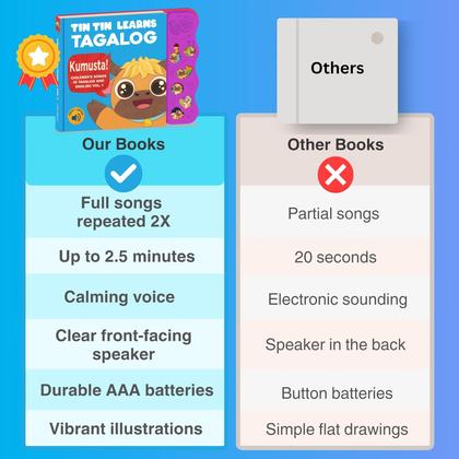 Imagem de Book Tin Tin Learn Tagalog: Canções em tagalo e inglês