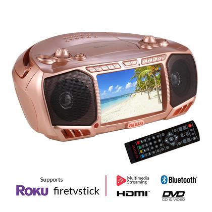 Imagem de Boombox Portátil Aiwa com Som Cristalino - 2 Alto-Falantes de 3W