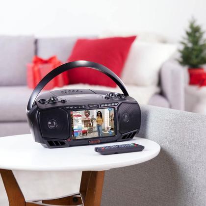 Imagem de Boombox Portátil Aiwa com Som Cristalino - 2 Alto-Falantes de 3W