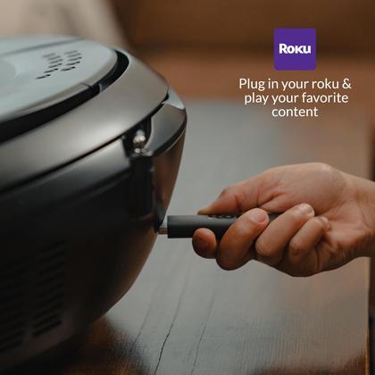 Imagem de Boombox Portátil Aiwa com Som Cristalino - 2 Alto-Falantes de 3W