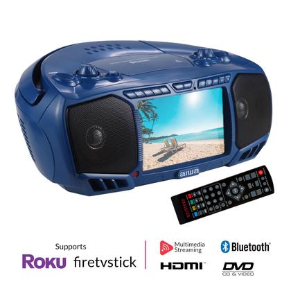 Imagem de Boombox Portátil Aiwa com Som Cristalino - 2 Alto-Falantes de 3W