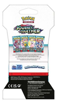 Imagem de Booster Cartas Pokemon TCG Coleções Mega Evolução Amigos Da Jornada Pacote Em Inglês Modelo:Journey Together