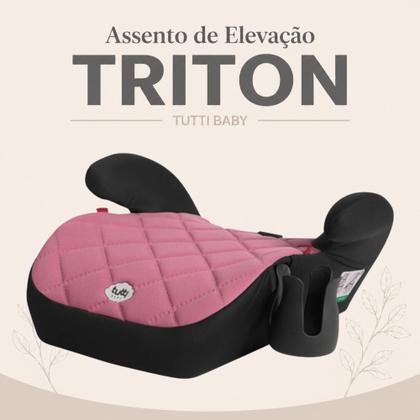 Imagem de Booster Infantil para Carro Triton Tutti Baby Rosa com Porta Copos
