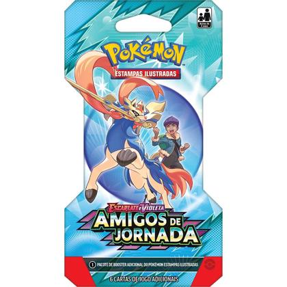 Imagem de Booster Pokémon Escarlate e Violeta 9 Amigos de Jornada com 6 unidades Copag Original
