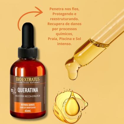 Imagem de Booster Reconstrutor Queratina 40ml Bio Extratus