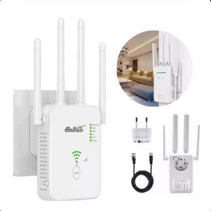Imagem de Booster WiFi 4 Antenas Plug de Parede