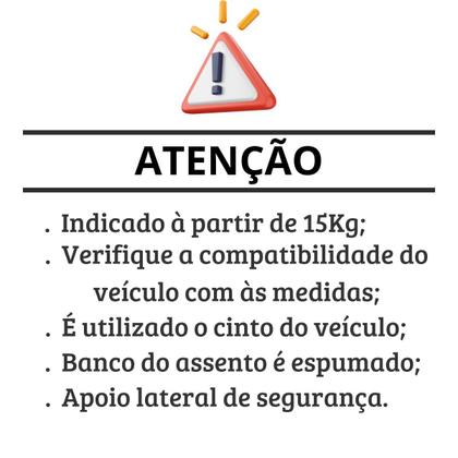 Imagem de Boosters Angel Baby Infantil Assento Elevatório Para Autos Carros Para Crianças De 15 a 36Kg