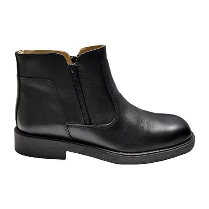Imagem de Boot Dipero Masculino em Couro com Fecho Duplo Preto