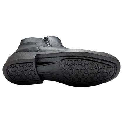 Imagem de Boot Dipero Masculino em Couro com Fecho Duplo Preto