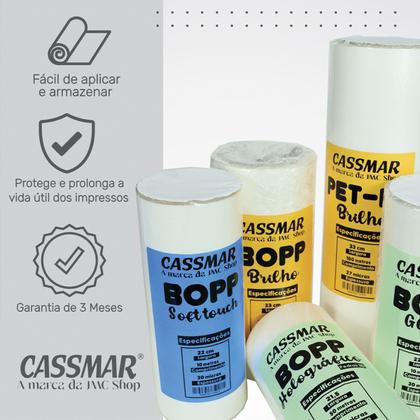 Imagem de Bopp Brilho Laminação Bobina A4 21,5cmx200m Cassmar 01un