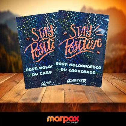 Imagem de BOPP Holográfico Pedras 3D Bobina com 21,5cmx50m Marpax 01un