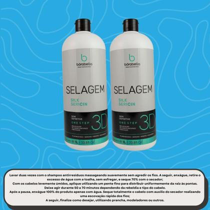 Imagem de Bórabella Kit 2 Selagem 3D Semi Definitiva Sem Formol 1000ml