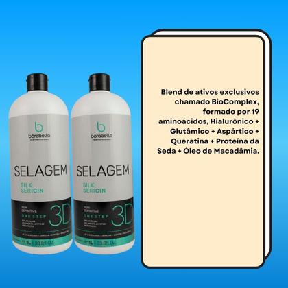 Imagem de Bórabella Kit 2 Selagem 3D Semi Definitiva Sem Formol 1000ml