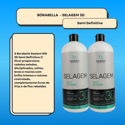 Imagem de Bórabella Kit 2 Selagem 3D Semi Definitiva Sem Formol 1000ml