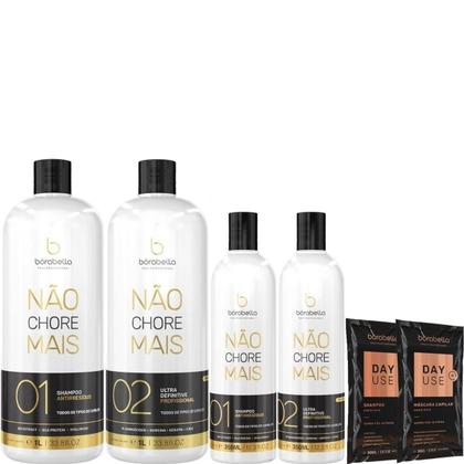 Imagem de Borabella Kit Não Chore 2x1 Litro +  Não Chore 2x350ml