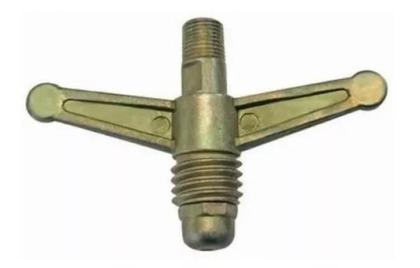 Imagem de Borboleta Registro Gás Alta Pressão P13 Botijão 13kg 01 Peça (08E1)