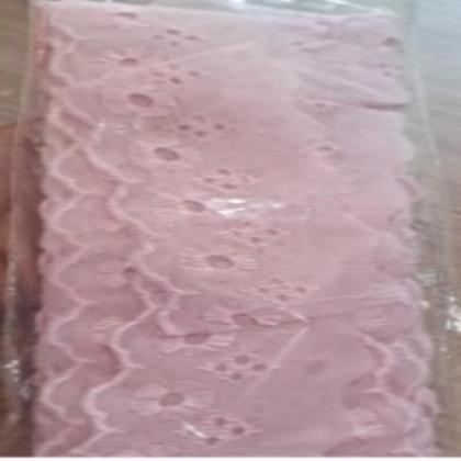 Imagem de Bordado Ingles Peça 13,70 Metros Renda Bordada Lese 5cm Larg