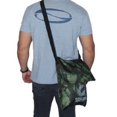 Imagem de Bornal Bolsa De Ombro Viagem Pesca Camping Praia Com Bolso