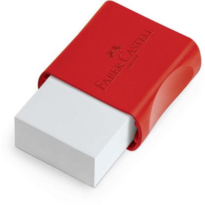 Imagem de Borracha Branca FC MAX Pequena Plástica Vermelha - Caixa com 24 Unidades