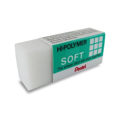 Imagem de Borracha Branca Soft Sem Resíduo Pentel Hi Polymer Tecnica