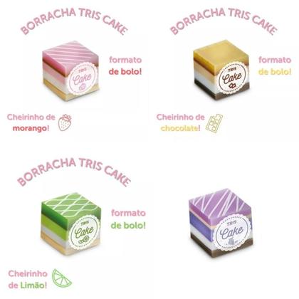 Imagem de Borracha cake holic fofurices cores e cheiros de bolo - tris