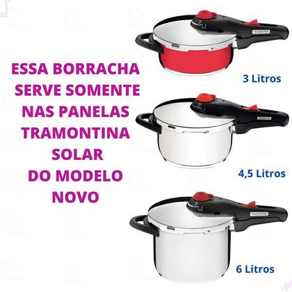 Imagem de Borracha De Silicone Original Panela De Pressão Tramontina Solar 3 / 4,5 / 6 L