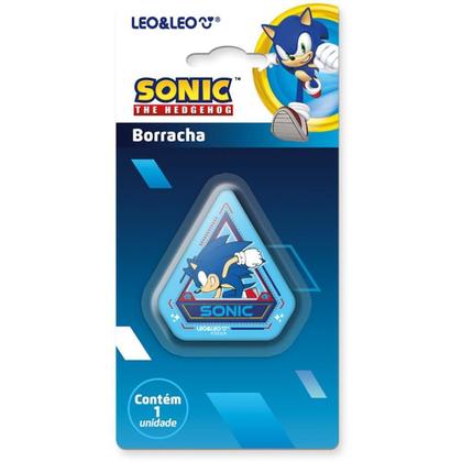 Imagem de Borracha Decorada Sonic com Formas Sortidas Caixa com 12
