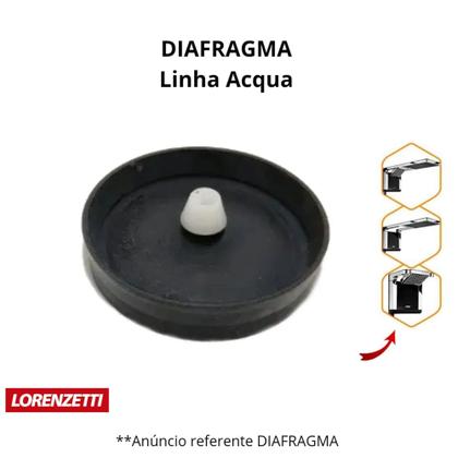 Imagem de Borracha Diafragma P/ Chuveiro Lorenzetti Linha Acqua Ultra Original