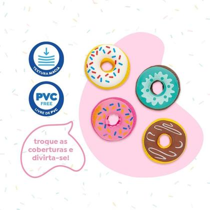 Imagem de Borracha Donuts Holic Fofurices Tris - 4 Unidades
