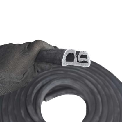 Imagem de Borracha Dupla Gaxeta P/ Porta Câmara Fria Frigorífica - 1 Metro Borrachas Londrina