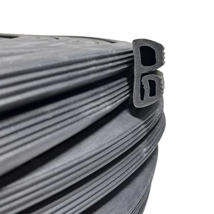 Imagem de Borracha Dupla Gaxeta P/ Porta Câmara Fria Frigorífica - 1 Metro Borrachas Londrina