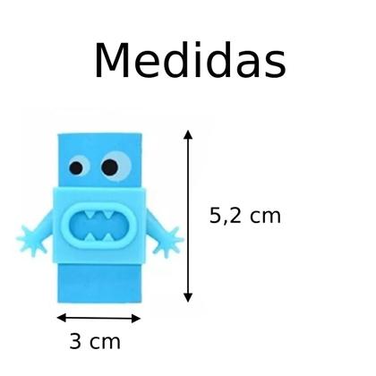 Imagem de Borracha Escolar Plástica Carinhas Monstrinhos Com Capinha