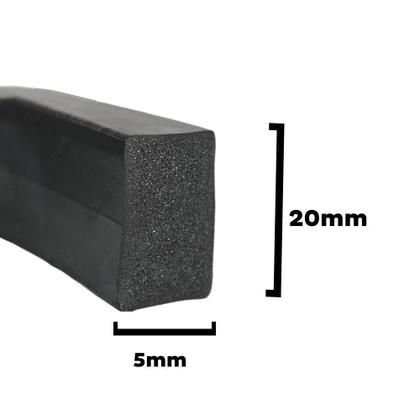 Imagem de Borracha Esponjosa Vedação Macia Alta Qualidade 20Mmx5Mm 15M