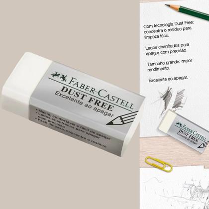 Imagem de Borracha FABER CASTELL Branca Dust Free Concentra Resíduo
