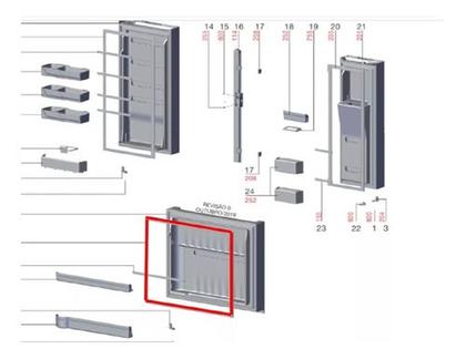Imagem de Borracha Gaxeta Freezer Dm86v Dm86x Dm84x 72x81cm Electrolux