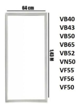 Imagem de Borracha Geladeira Metalfrio Vb43 Vb46r Vb40r Vb65r Original