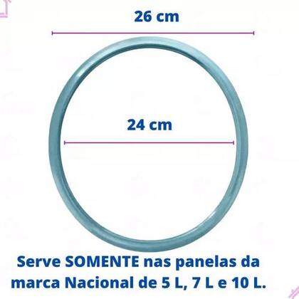 Imagem de Borracha Panela de Pressão Nacional 5LTS/7LTS e 10LTS 