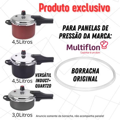 Imagem de Borracha Panela Pressão Multiflon Quartzo Induct E Versatil