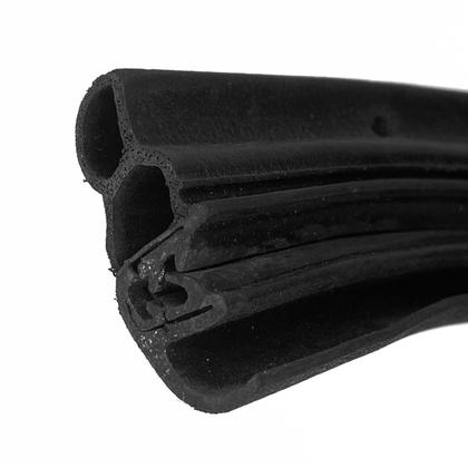 Borracha Porta Guarnição Tri Bulbo Com Aba 4000mm - New Kar Imagem de Borracha Porta Guarnição Tri Bulbo Com Aba 4000mm