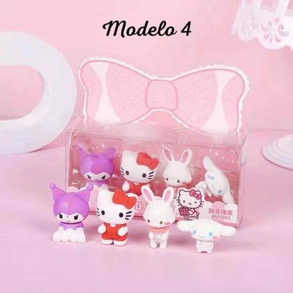 Imagem de Borracha sanrio - kit com 4  - turma hello kitty - kawaii