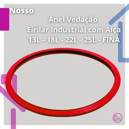 Imagem de Borracha Silicone Fina Panela De Pressão Eirilar Industrial Com Alça 13/18/22/25 L