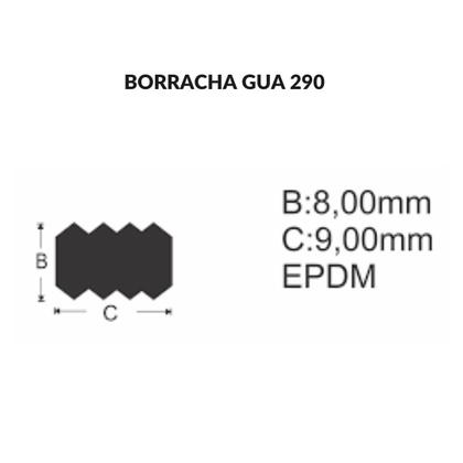 Imagem de Borracha Tampa Persiana Gua290 10m Ótima Vedação