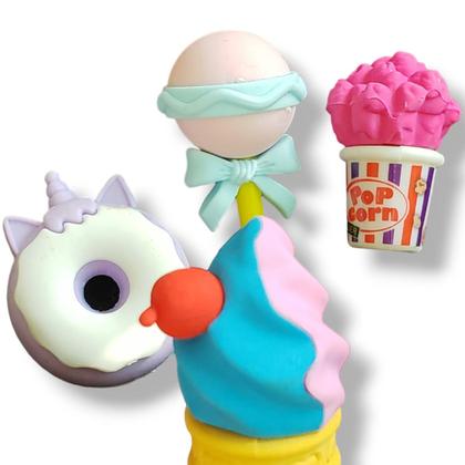 Imagem de Borrachas Divertidas Comidinha Unicornio Papelaria Escolar