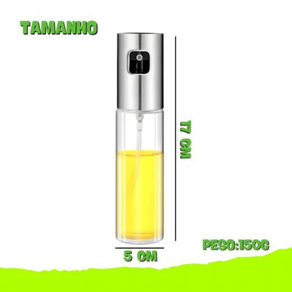 Imagem de Borrifador de Azeite Pulverizador de Vidro Spray de Salada Vinagre Premium Culinário 100ml