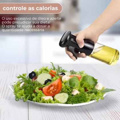 Imagem de Borrifador Pulverizador Culinário Azeite Óleo Vinagre Spray 200ml Preto