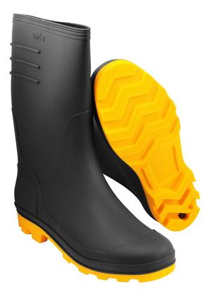 Imagem de Bota 7 Leguas Borracha PVC Galocha Cano Médio Impermeável com Forro Motoboy Grendene Vonder  Nº 41