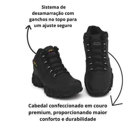 Imagem de Bota Adventure Bull Terrier Couro Masculina Resistente Macia