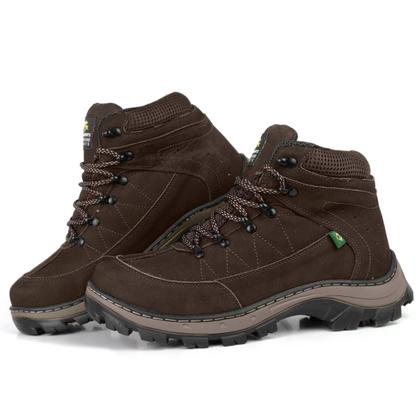 Imagem de Bota Adventure Casual Couro Nobuck Hiking Extreme Bell Boots - 900 - Café