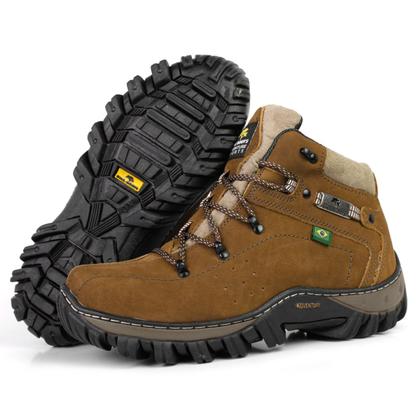 Imagem de Bota Adventure Masculina Couro Conforto Trilha Caminhada 720