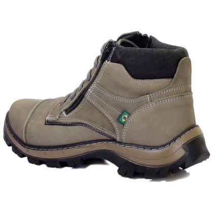 Imagem de Bota Adventure Masculina Couro Conforto Trilha Grafite 795